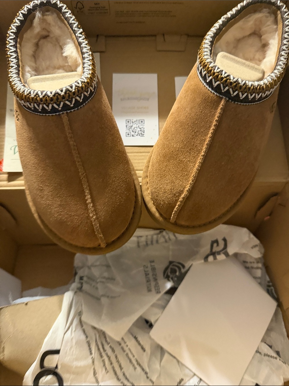 Ugg Tasman Ladies 5 Suede Slip-On Shearling Lined Slippers